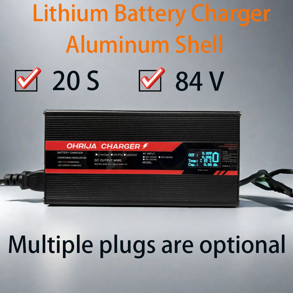 84V 20A Smart Charger - Pengisi Daya Baterai Lithium 84V 10A
