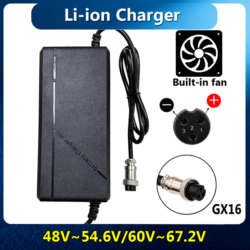 84V 20A Smart Charger - Pengisi Daya Li-ion 54.6V 67.2V Untuk