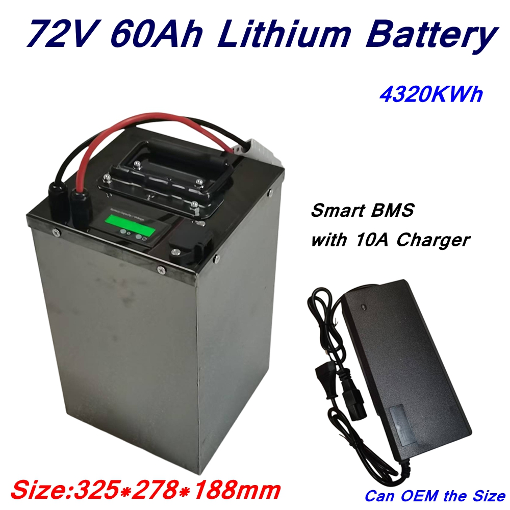 72V 40Ah Lifepo4 Battery Pack - Paket Baterai Polimer Lithium Li-ion 20S