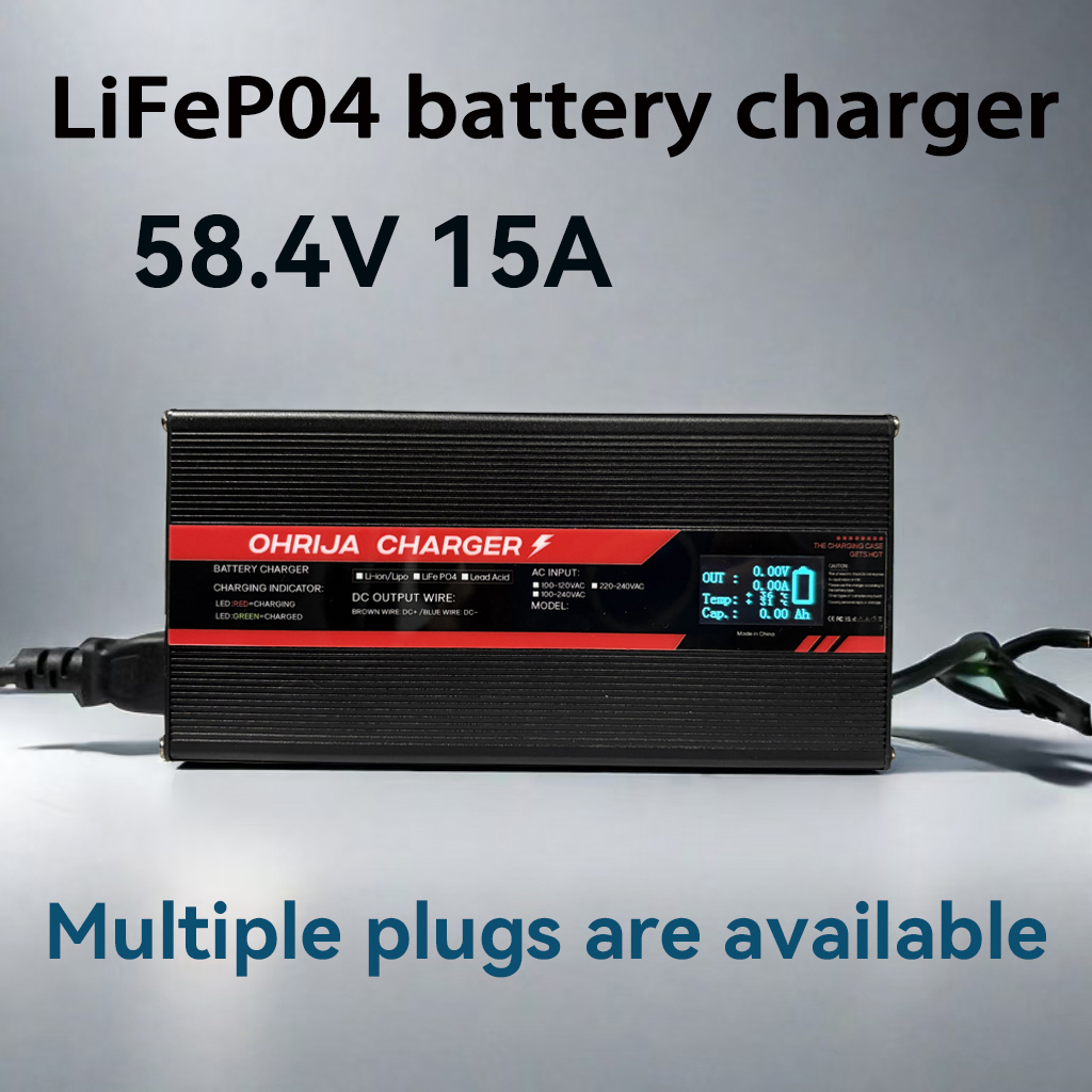 84V 20A Smart Charger - OHRIJA 58.4V 15A Pengisi Daya Cepat