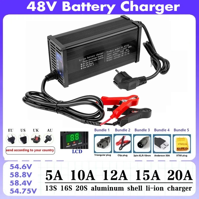 84V 20A Smart Charger - Pengisi Daya Baterai Lithium Kendaraan Listrik