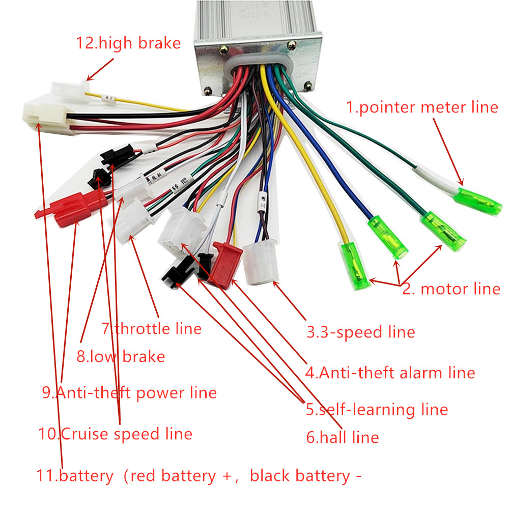 36V/48V 350W E-bike Pengendali - Kelly Kls7230S Controller ulasan dan harga