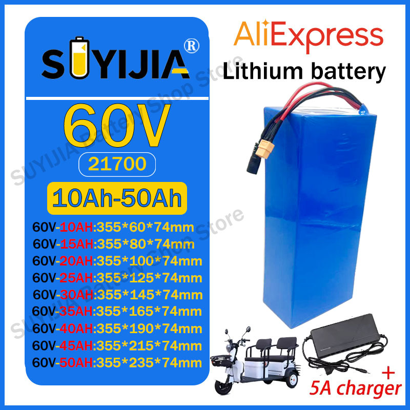 21700 60V 50Ah 45Ah 20Ah 25Ah  - 60V 50Ah Electric Scooter Battery ulasan dan harga