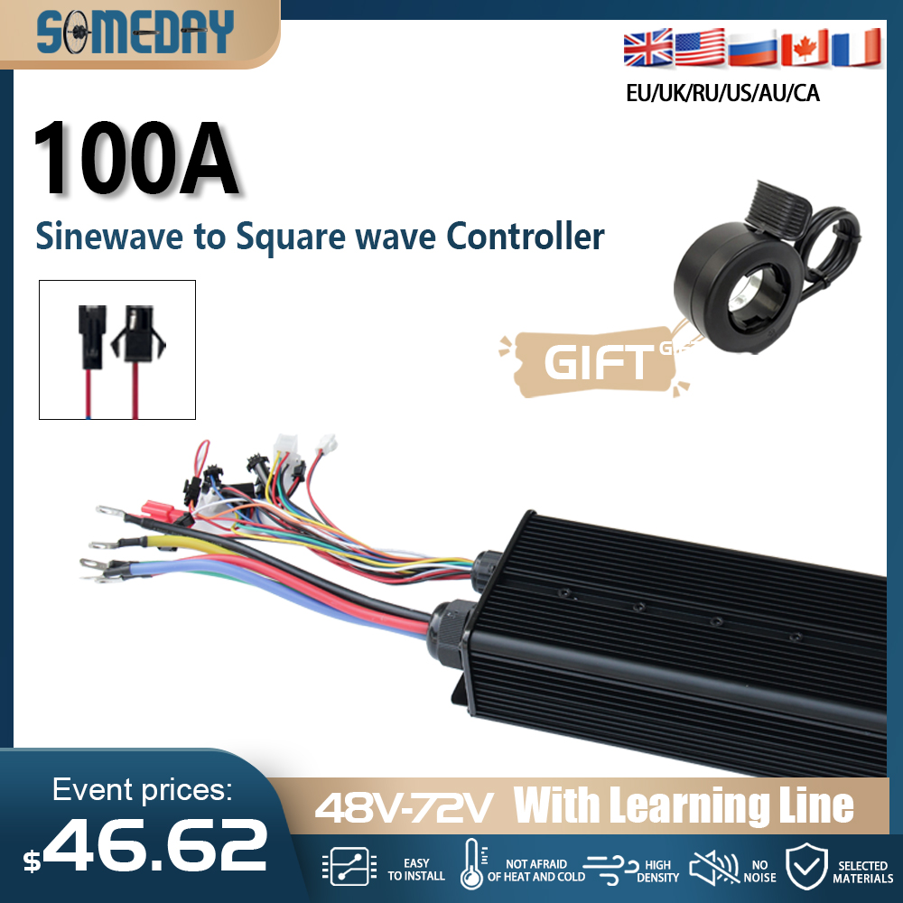 Pengontrol Motor Tanpa Sikat 4 - 72V 100A Sabvoton Controller ulasan dan harga