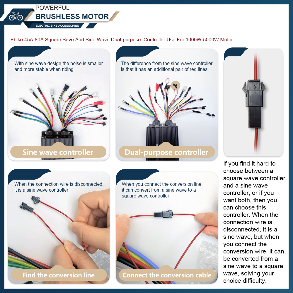 Pengontrol Motor Tanpa Sikat 4 - 72V 100A Sabvoton Controller ulasan dan harga