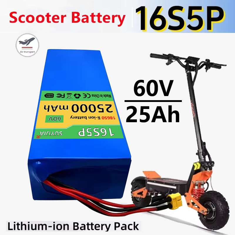 Baterai Isi Ulang Ion Litium 6 - 60V 50Ah Electric Scooter Battery ulasan dan harga