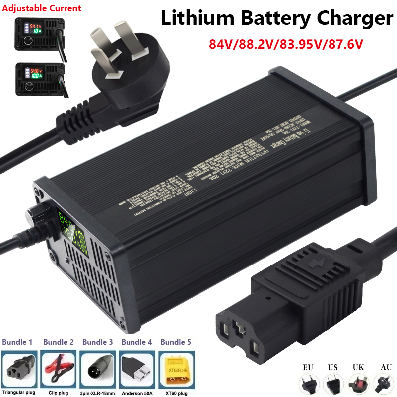 Pengisi Daya Baterai Lithium 7 - 72V 15A Fast Charger ulasan dan harga