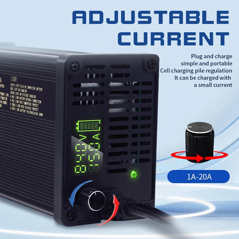 Pengisi Daya Baterai Lithium 7 - 72V 15A Fast Charger ulasan dan harga